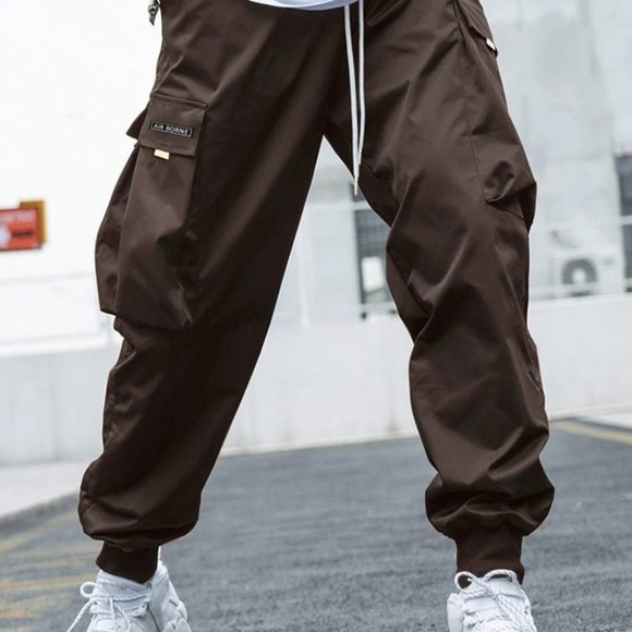 Coffee Brown Mens Cargo Pants - Picture 3 of 5